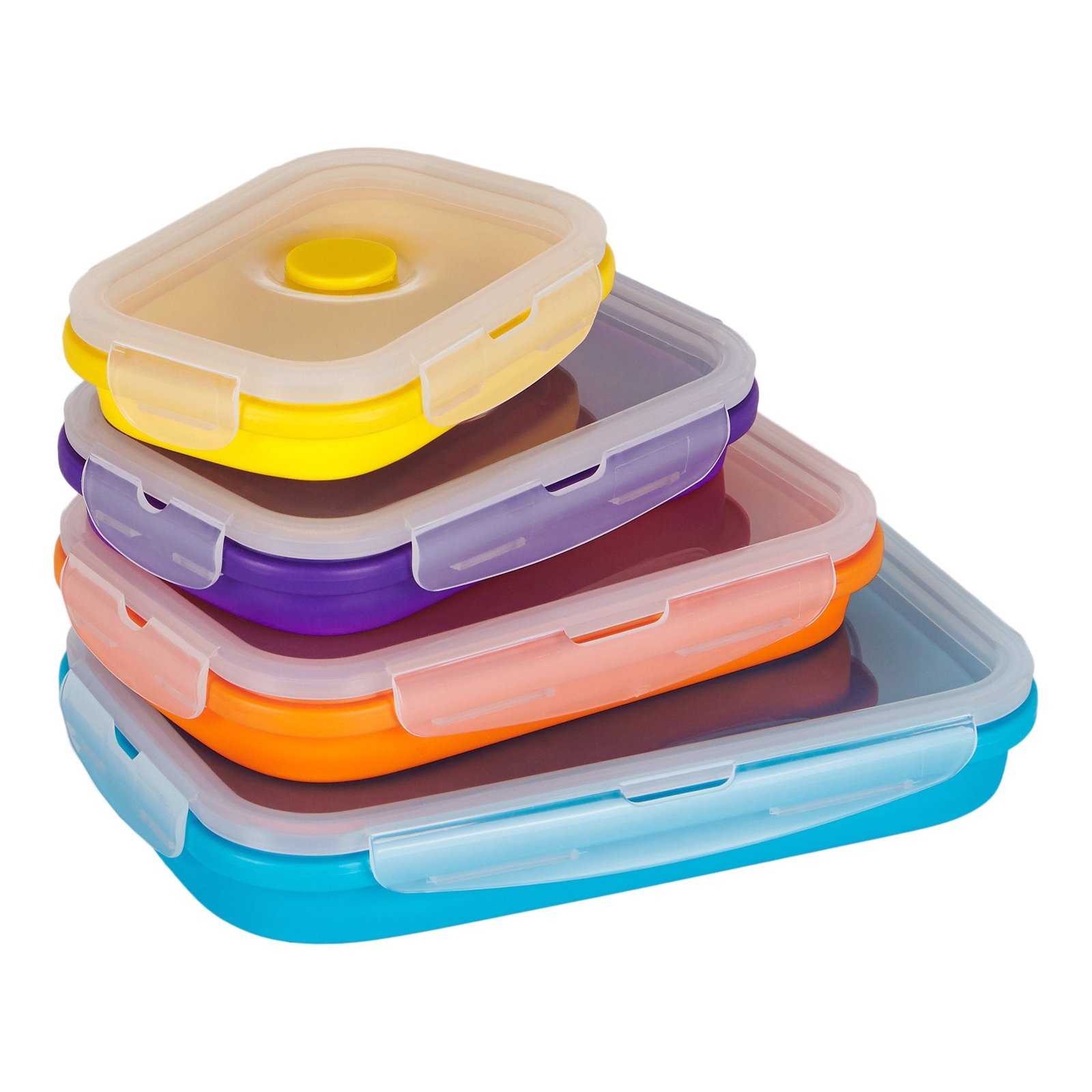 Rectangle Silicone Containers Signature Set (4-pc) — 350, 540, 800 & 1200 ml - Image 6